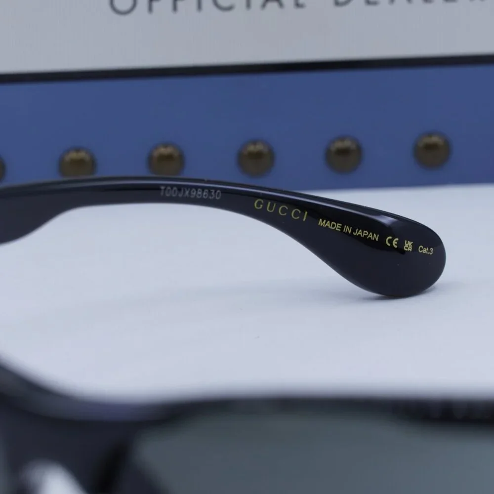 Gucci GG1774S 006 Sunglasses - Shiny Black\ Grey